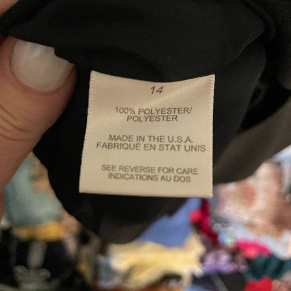 Talbots plain black sheath 14 - Picture 4 of 4